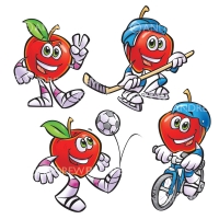 Motts Apple Characters